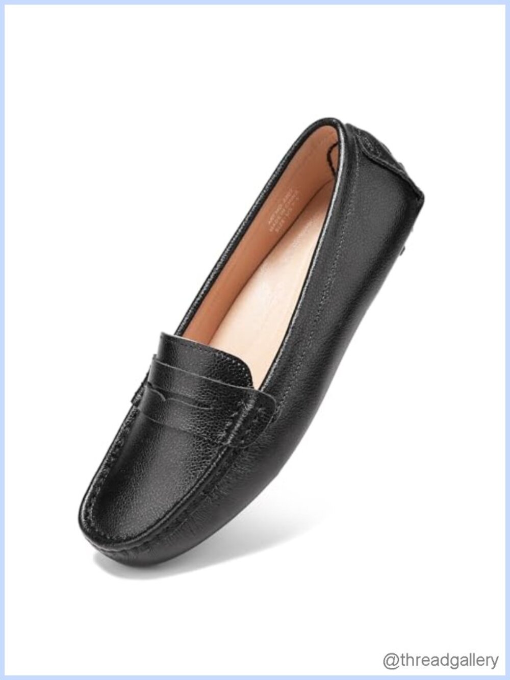 Genuine Leather Penny Loafers Slip On Comfort Driving Mocc